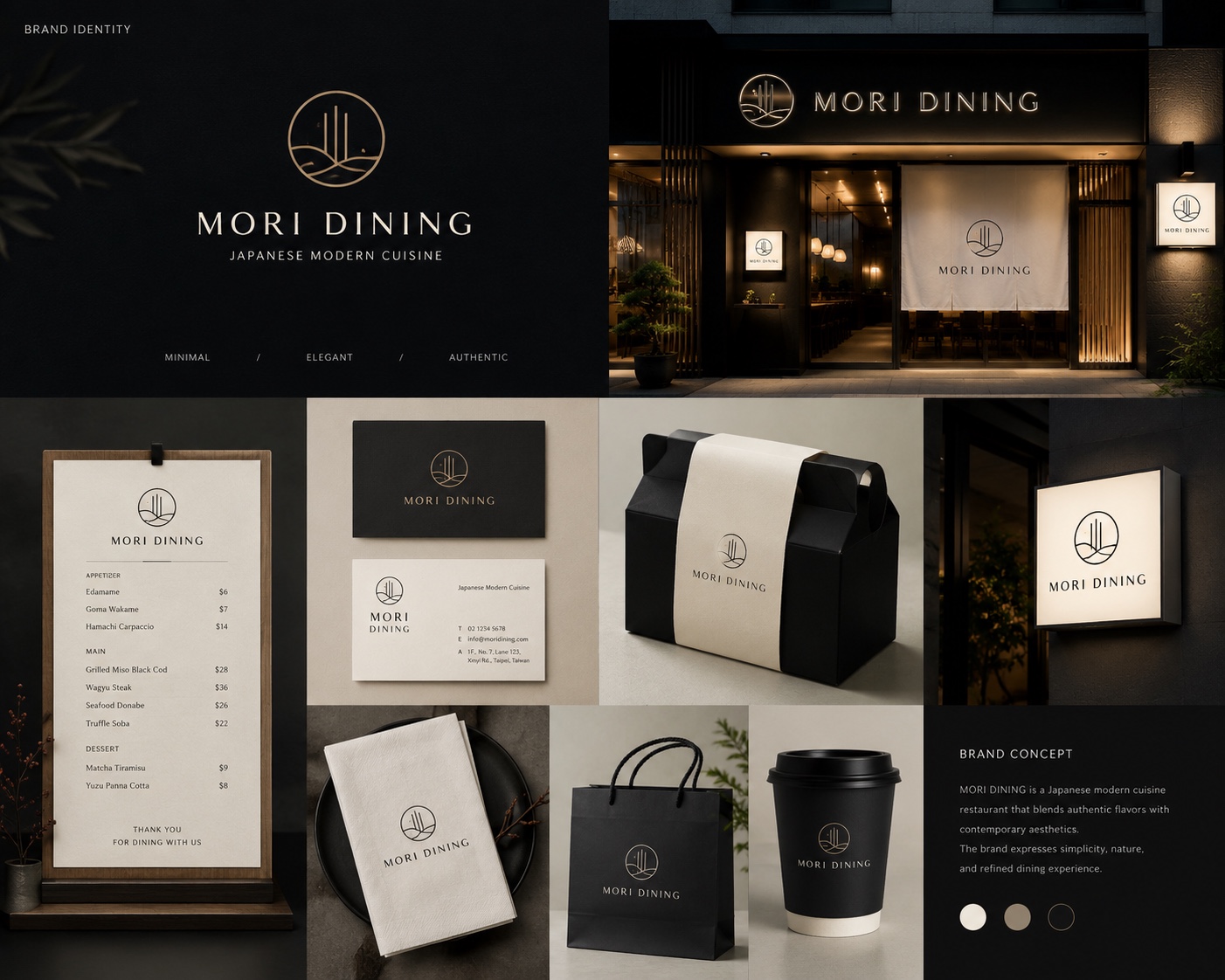 MORI DINING|餐飲品牌識別